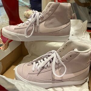 Nike Women's Light Pink High-Top Sneakers